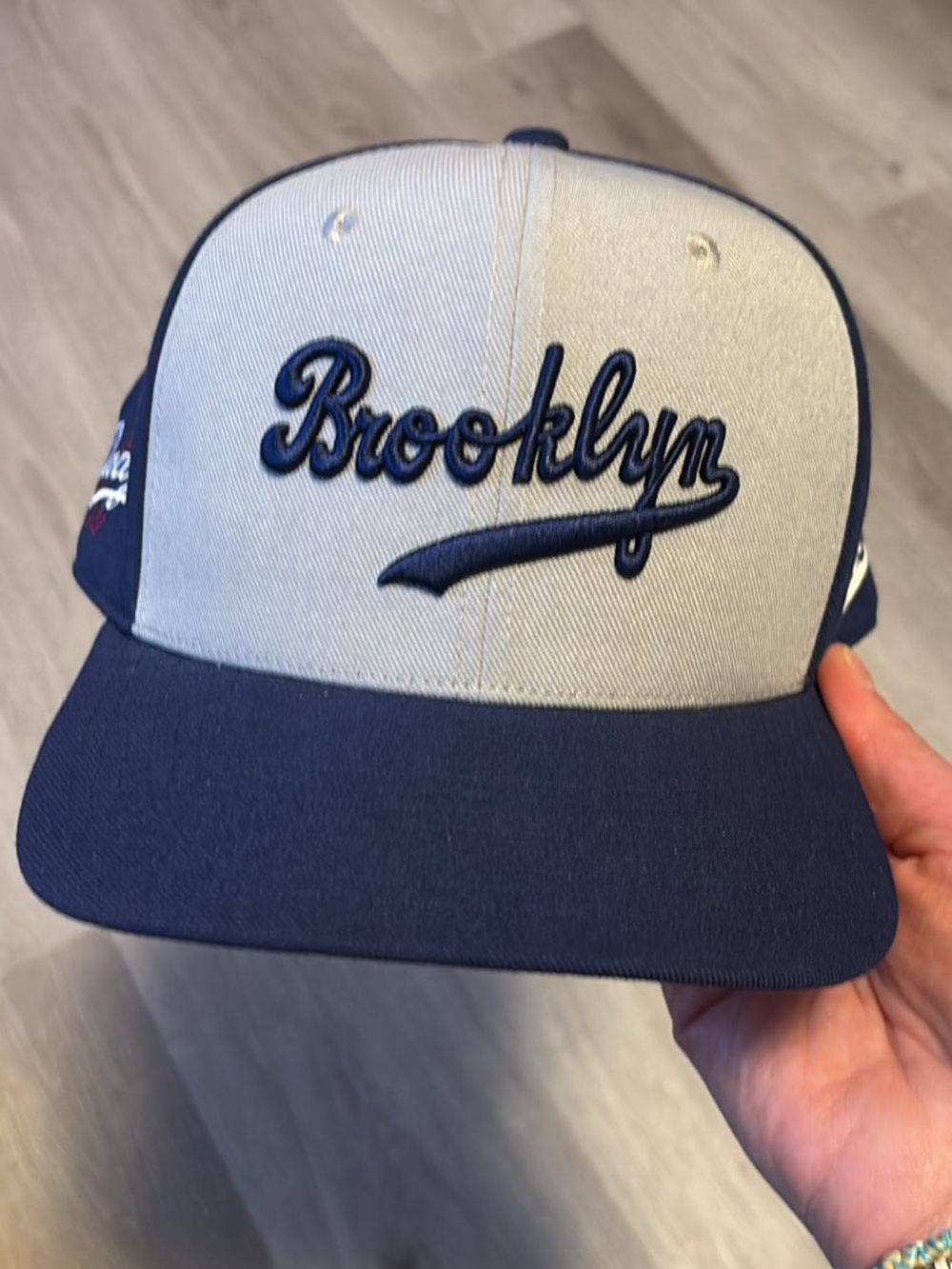 Nike Brooklyn Dodgers Navy and Light Gray Snapback Hat